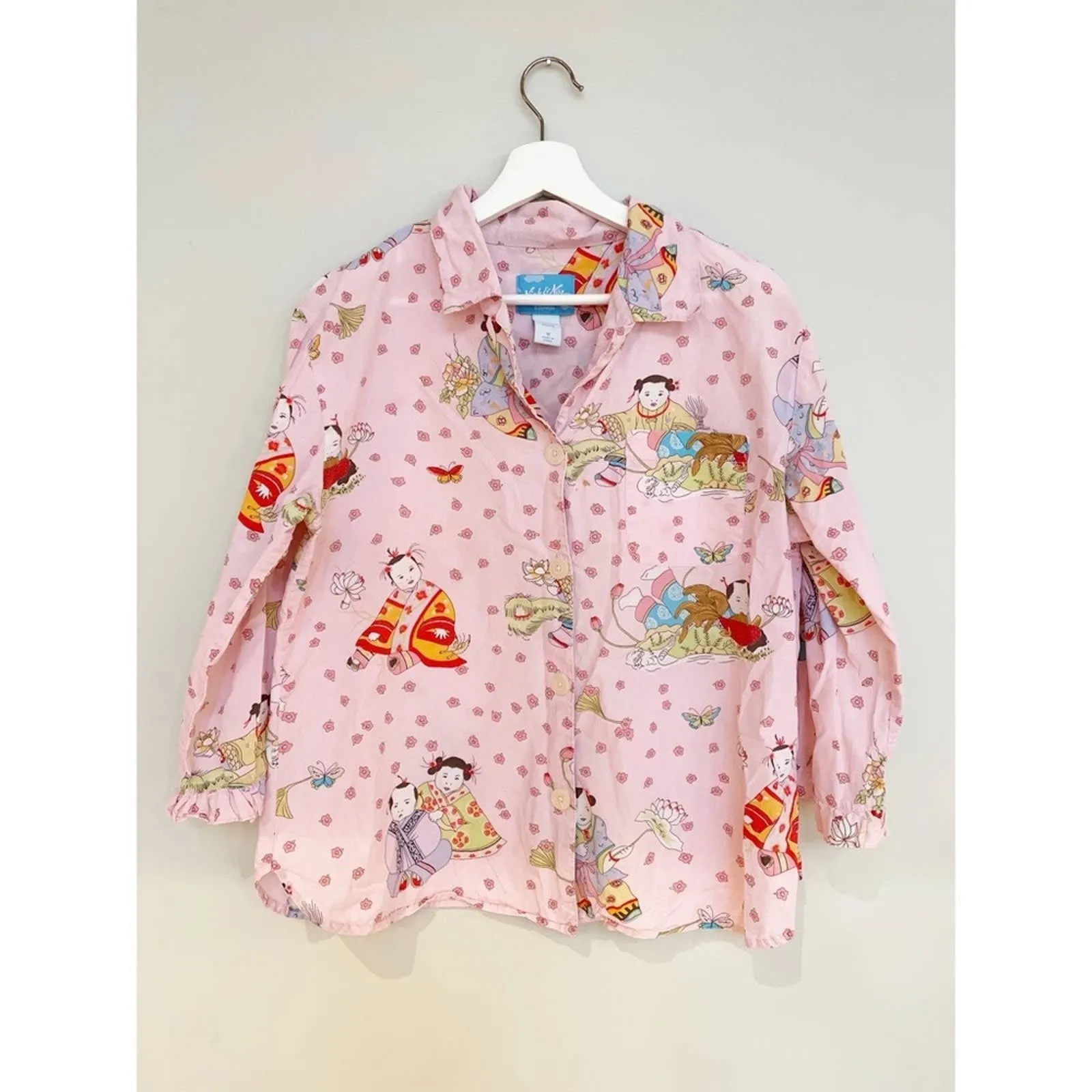 00s 00s Nick and Nora Emperorempress Geisha Baby Cotton Pijama Set by Nick & Nora