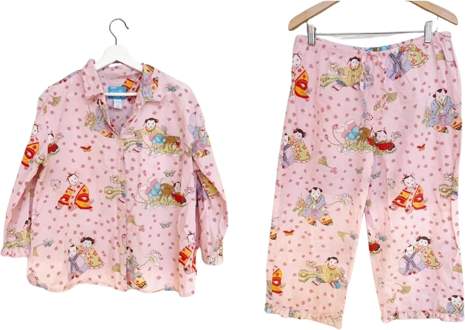 00s 00s Nick and Nora Emperorempress Geisha Baby Cotton Pijama Set by Nick & Nora