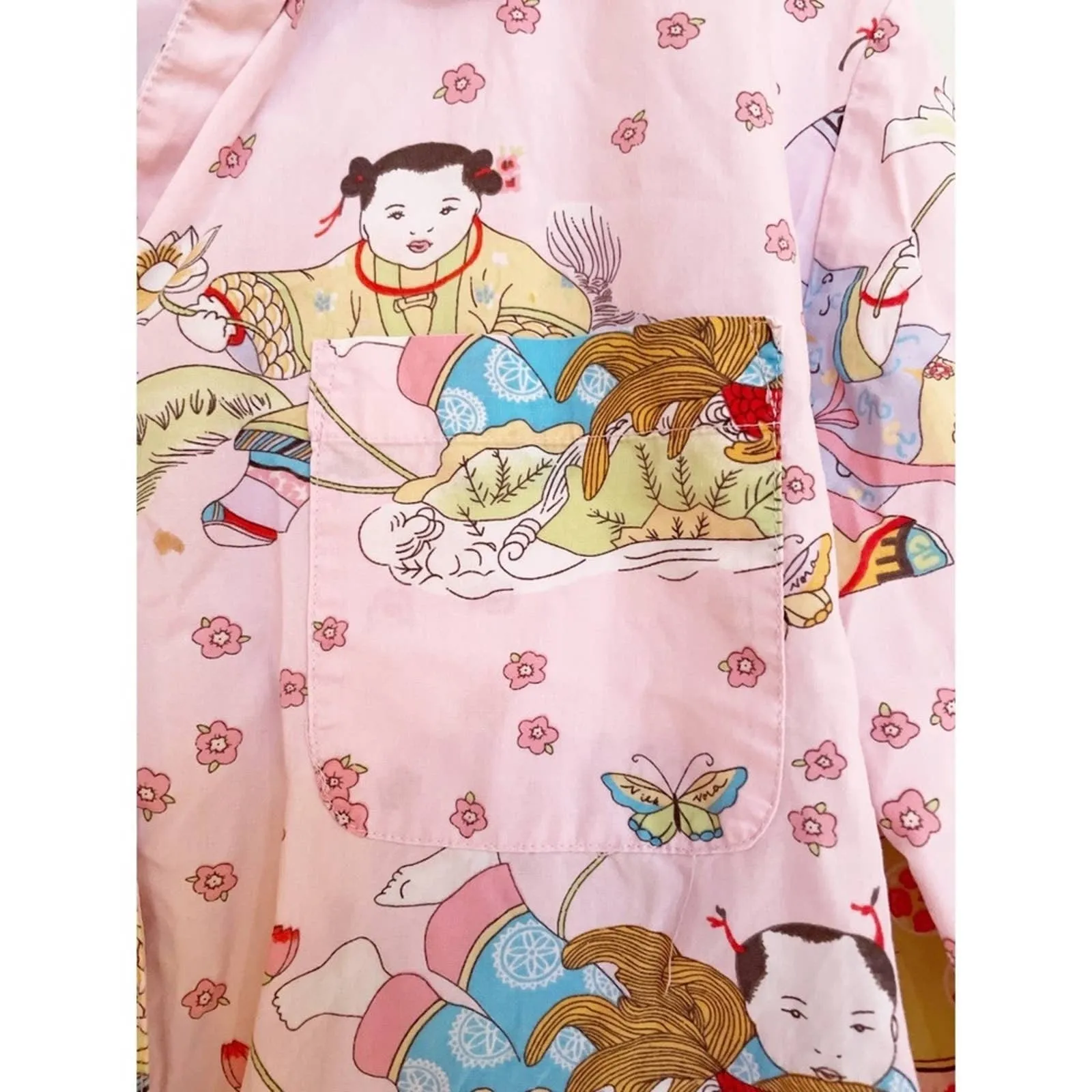 00s 00s Nick and Nora Emperorempress Geisha Baby Cotton Pijama Set by Nick & Nora