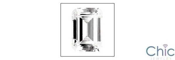 0.75 Ct Emerald Step Cubic Zirconia CZ Loose stone