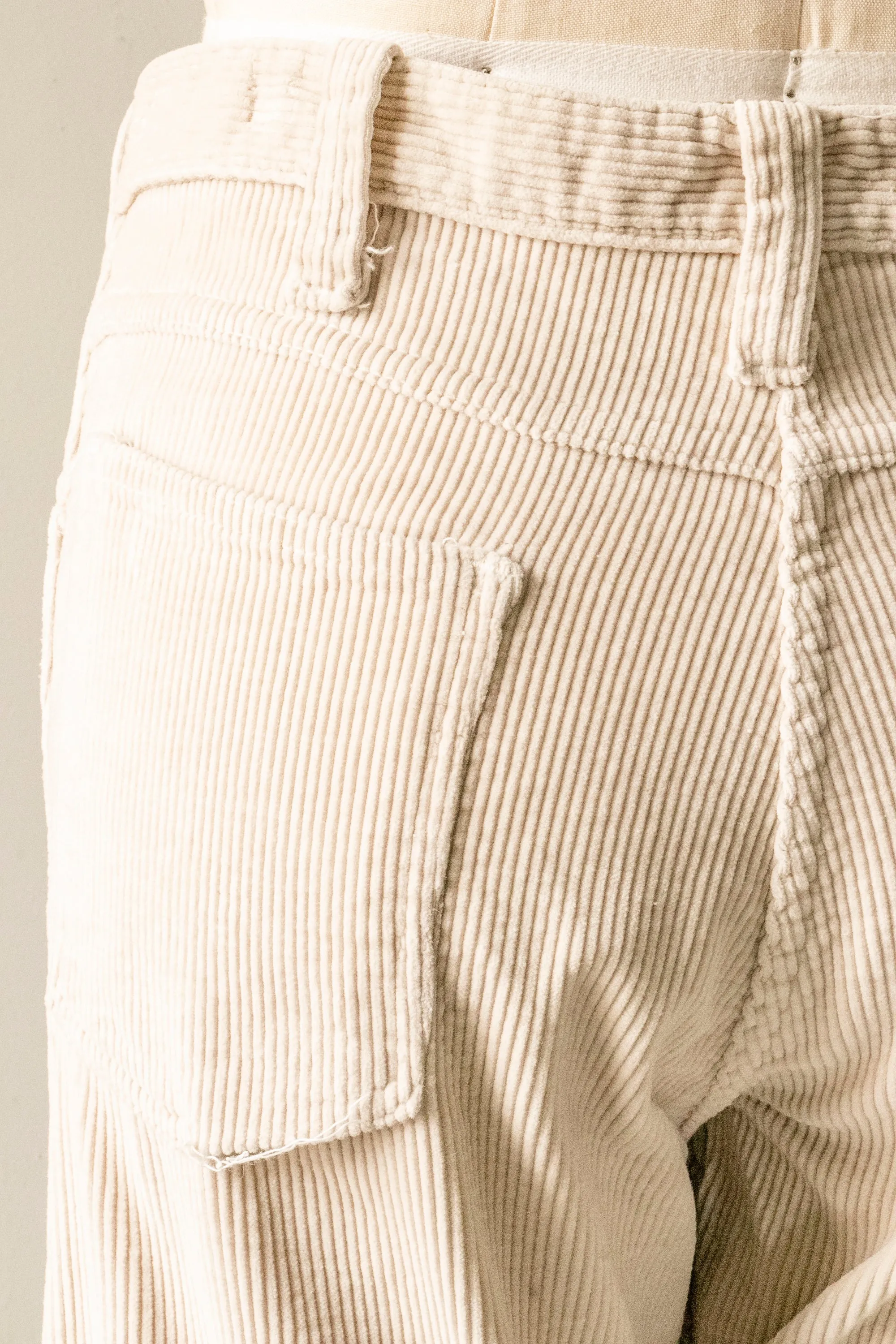 1970s Cords Corduroy Pants High Waist M