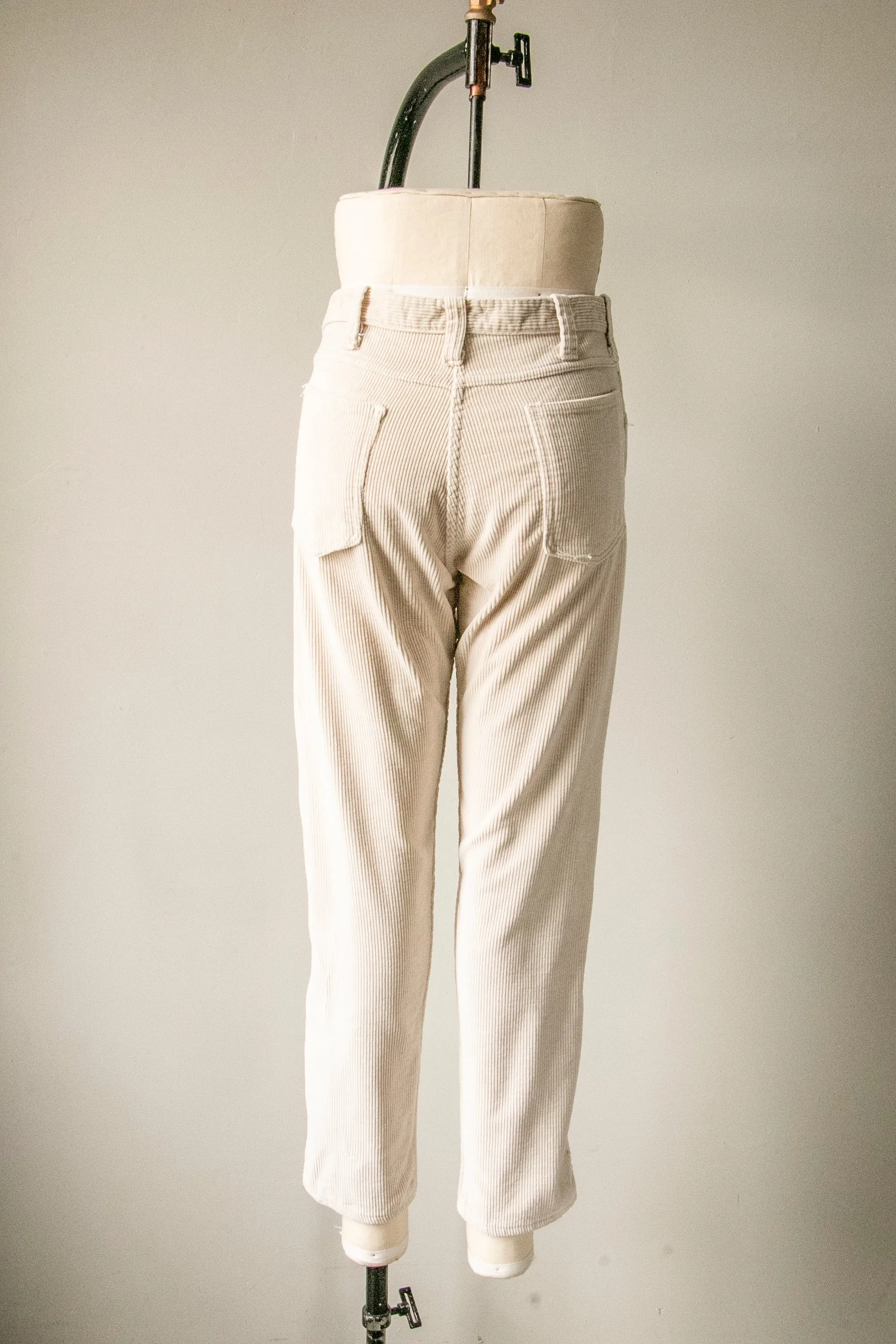 1970s Cords Corduroy Pants High Waist M