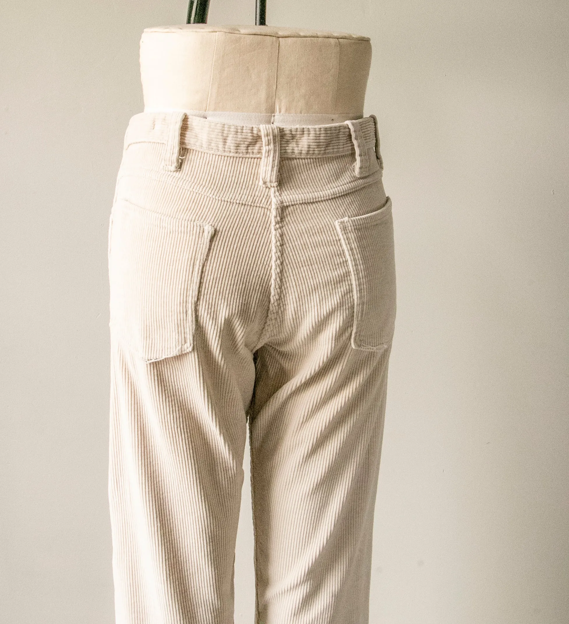 1970s Cords Corduroy Pants High Waist M