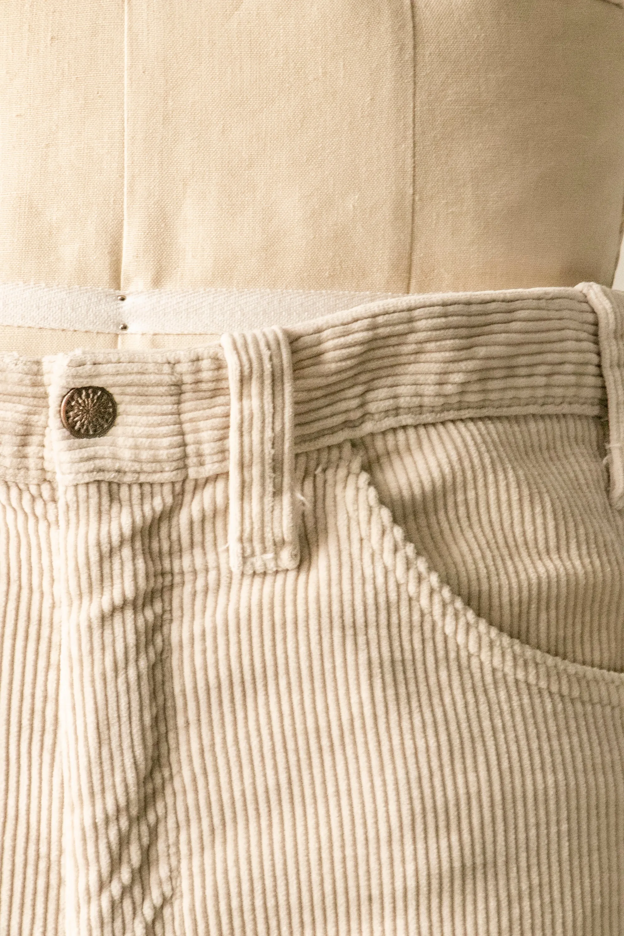 1970s Cords Corduroy Pants High Waist M