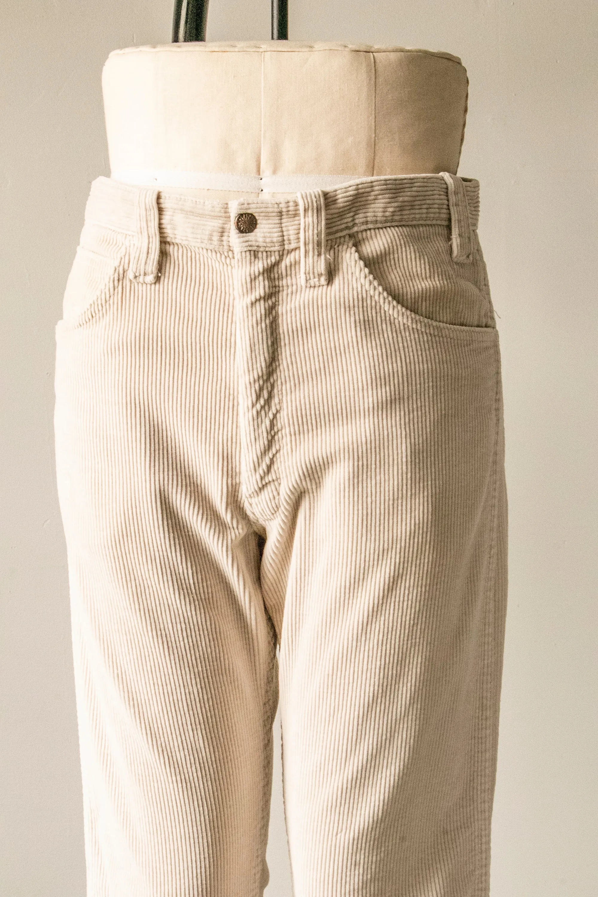 1970s Cords Corduroy Pants High Waist M