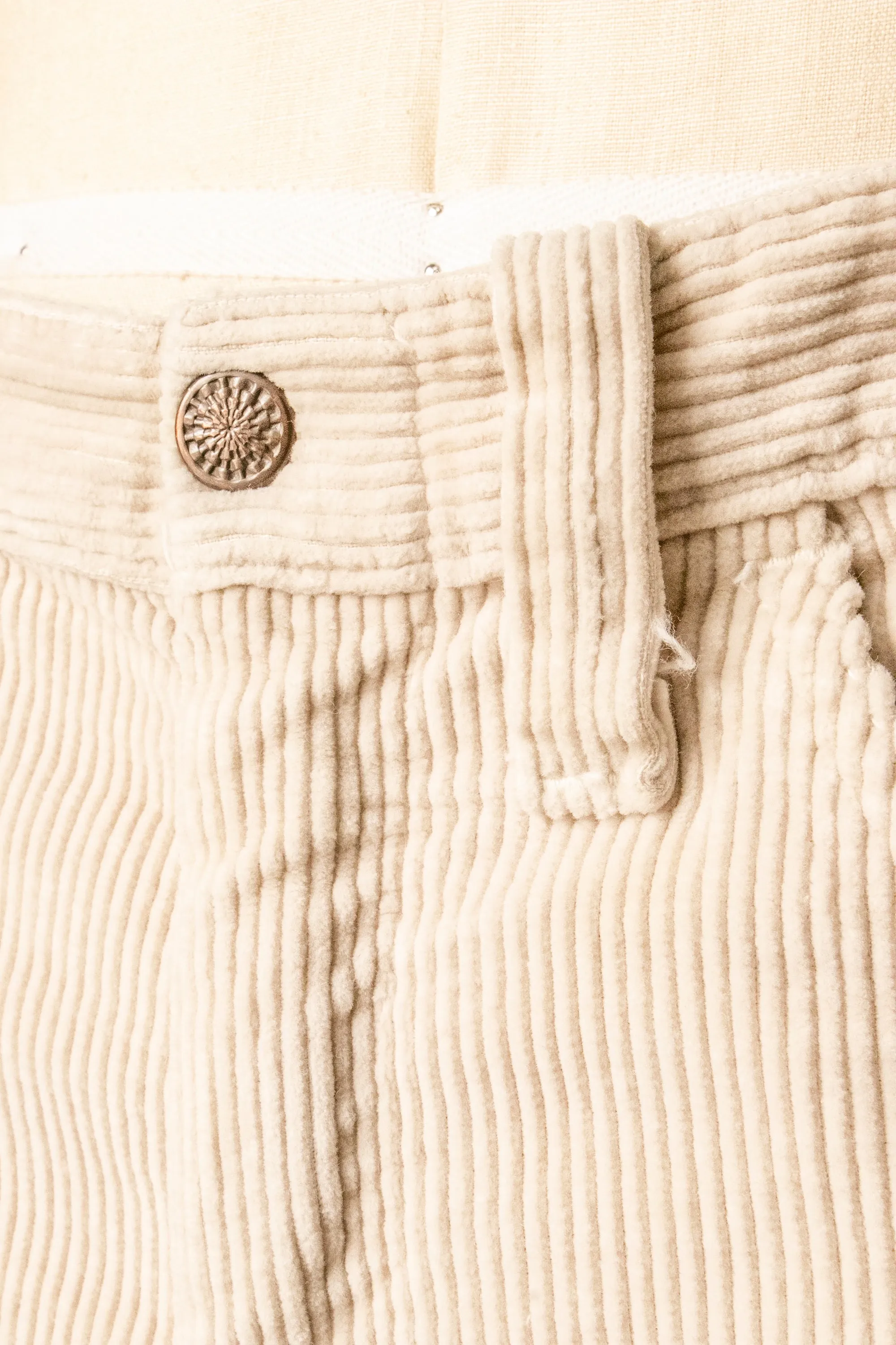 1970s Cords Corduroy Pants High Waist M