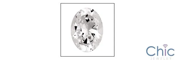 2 Ct Oval Cubic Zirconia CZ Loose stone