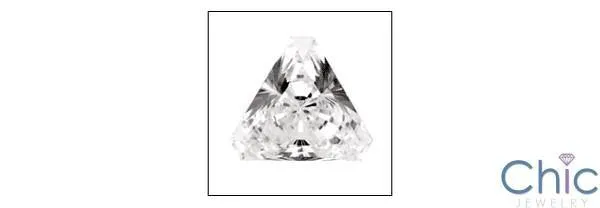.25 Triangle Trillion Cubic Zirconia CZ Loose stone