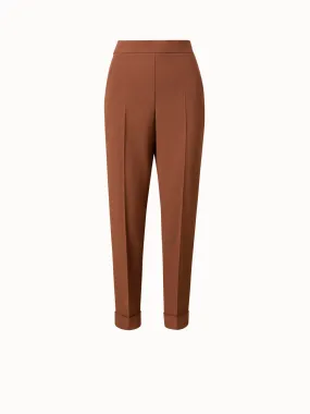 Acetate Viscose Crêpe Tapered Pants