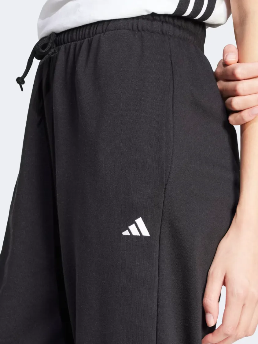 Adidas Essentials Small Logo French Terry Cuffed Women Sportswear Pant Black/White