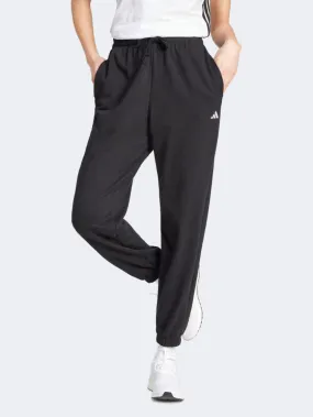 Adidas Essentials Small Logo French Terry Cuffed Women Sportswear Pant Black/White