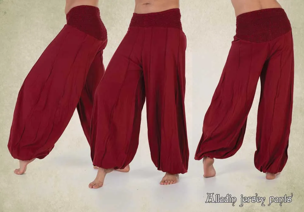 alladin elastic jersey pants