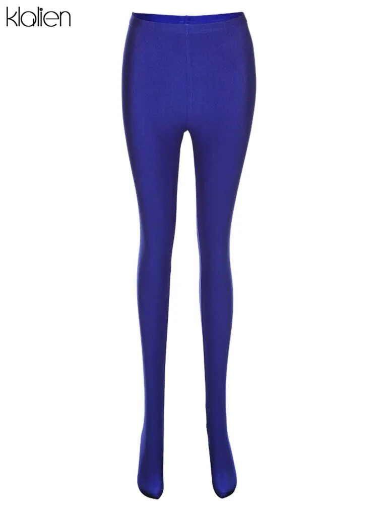 Autumn Fashion Casual High Waist Skinny Stretch Solid Leggings For Women Y2K Streetwear Activewear Female Trousers