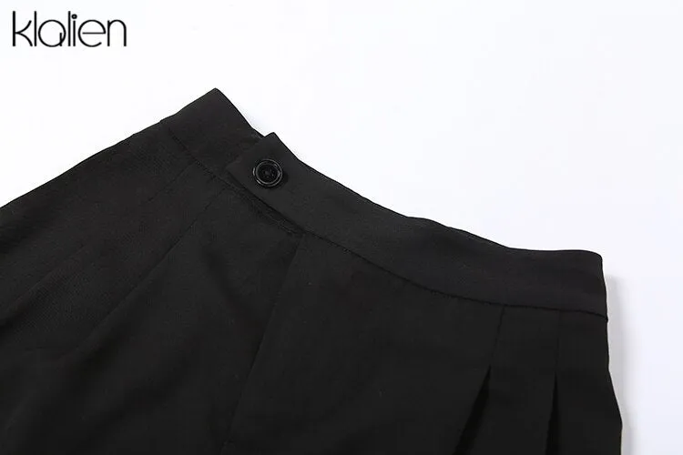 Autumn Fashion Casual High Waist Zipper Office Lady Suit Pants New Simple Acitvewear Streetwear Trousers Women