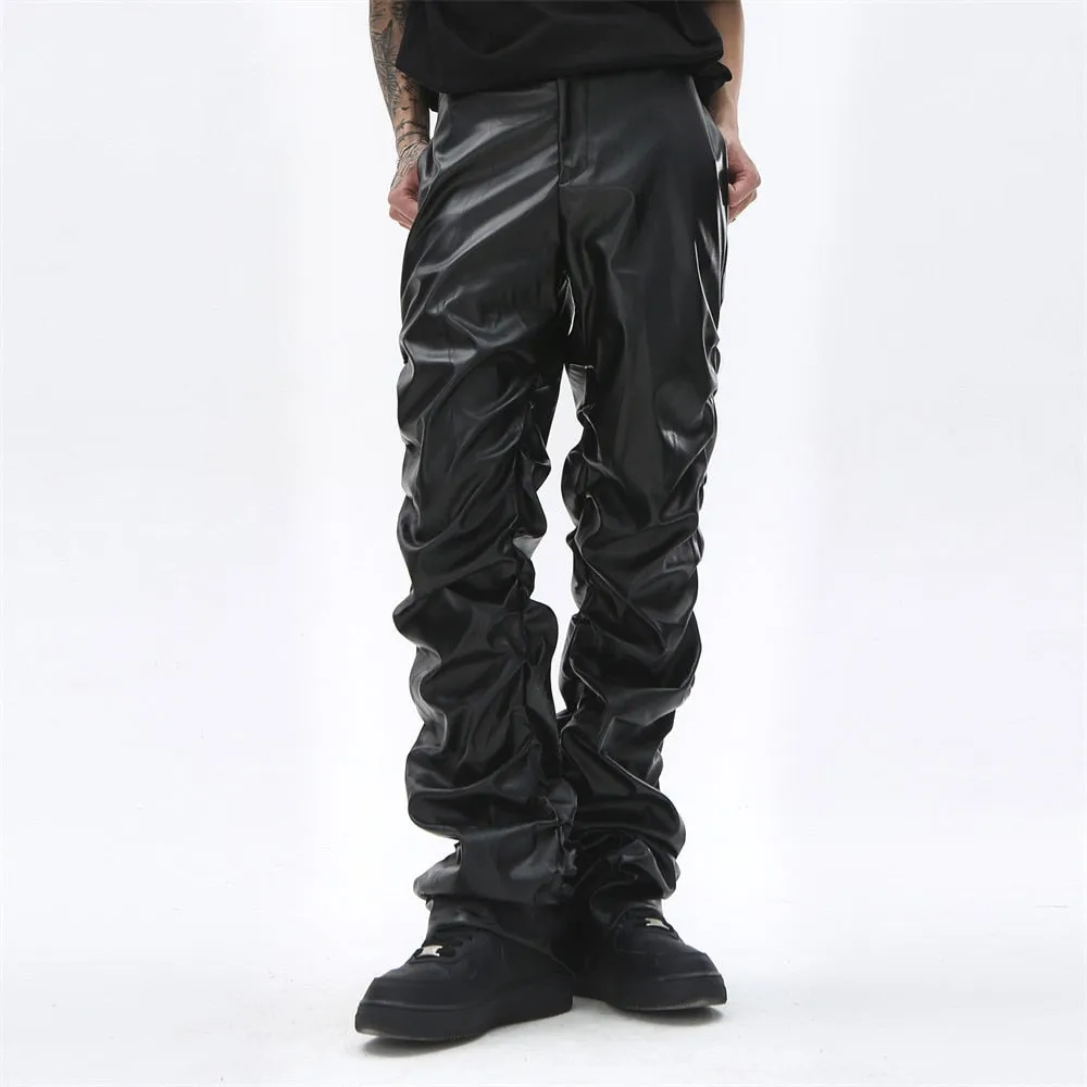 AV1 Black Leather Pants