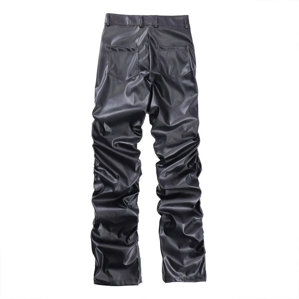 AV1 Black Leather Pants