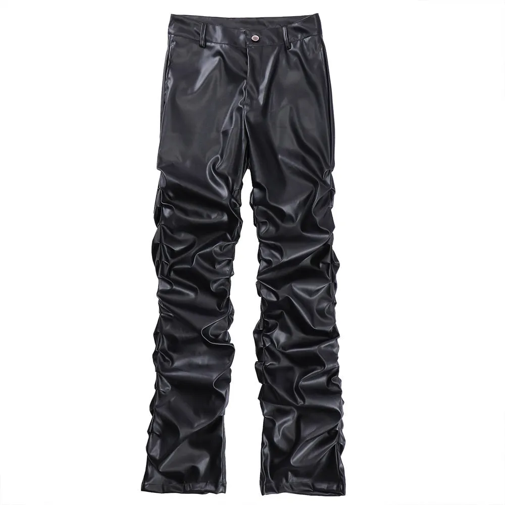 AV1 Black Leather Pants
