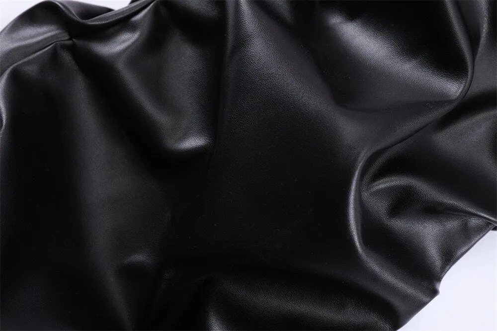 AV1 Black Leather Pants