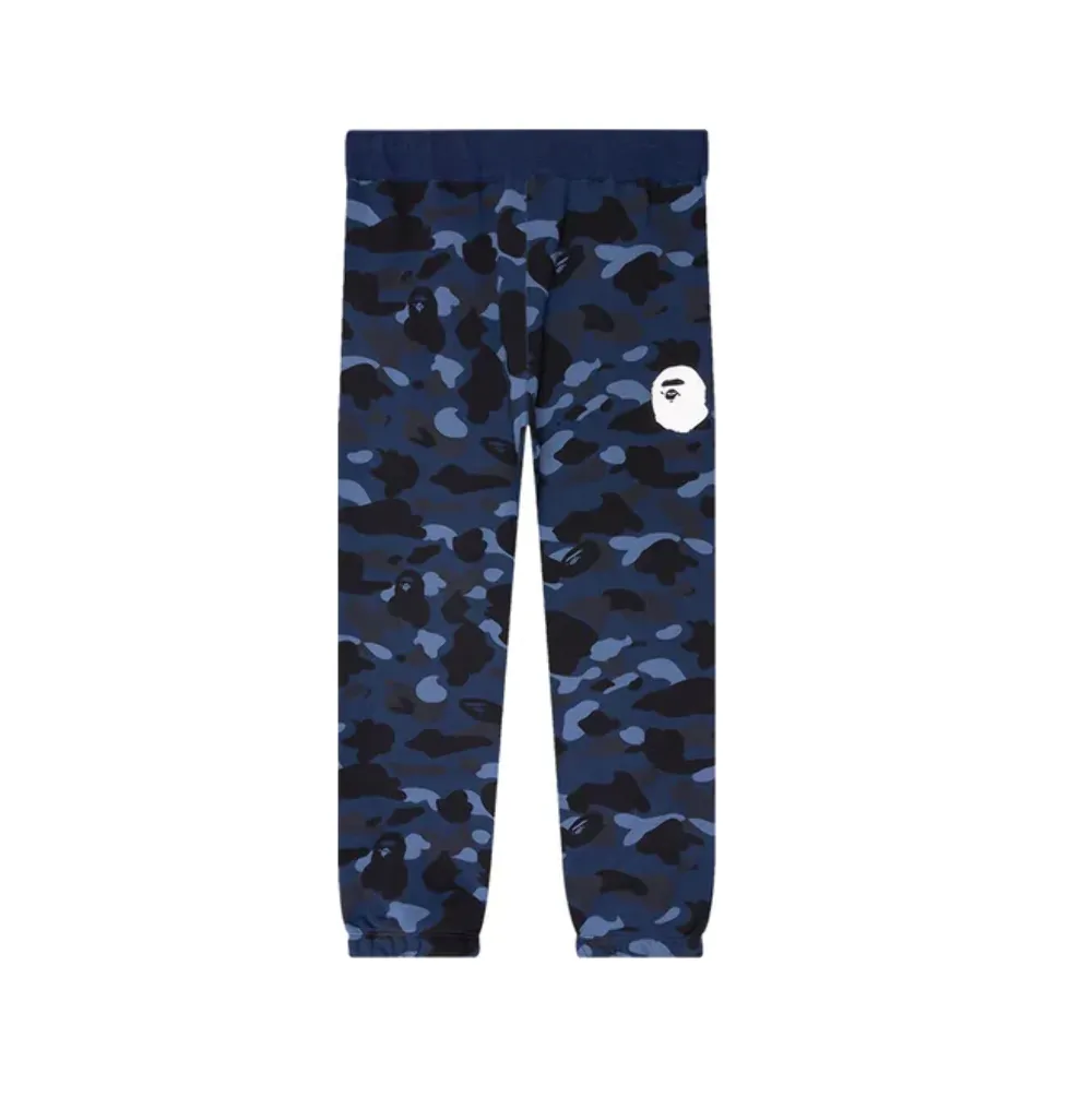 Bape Color Camo Wide Fit Sweatpants Navy 001PTJ301011MNVY