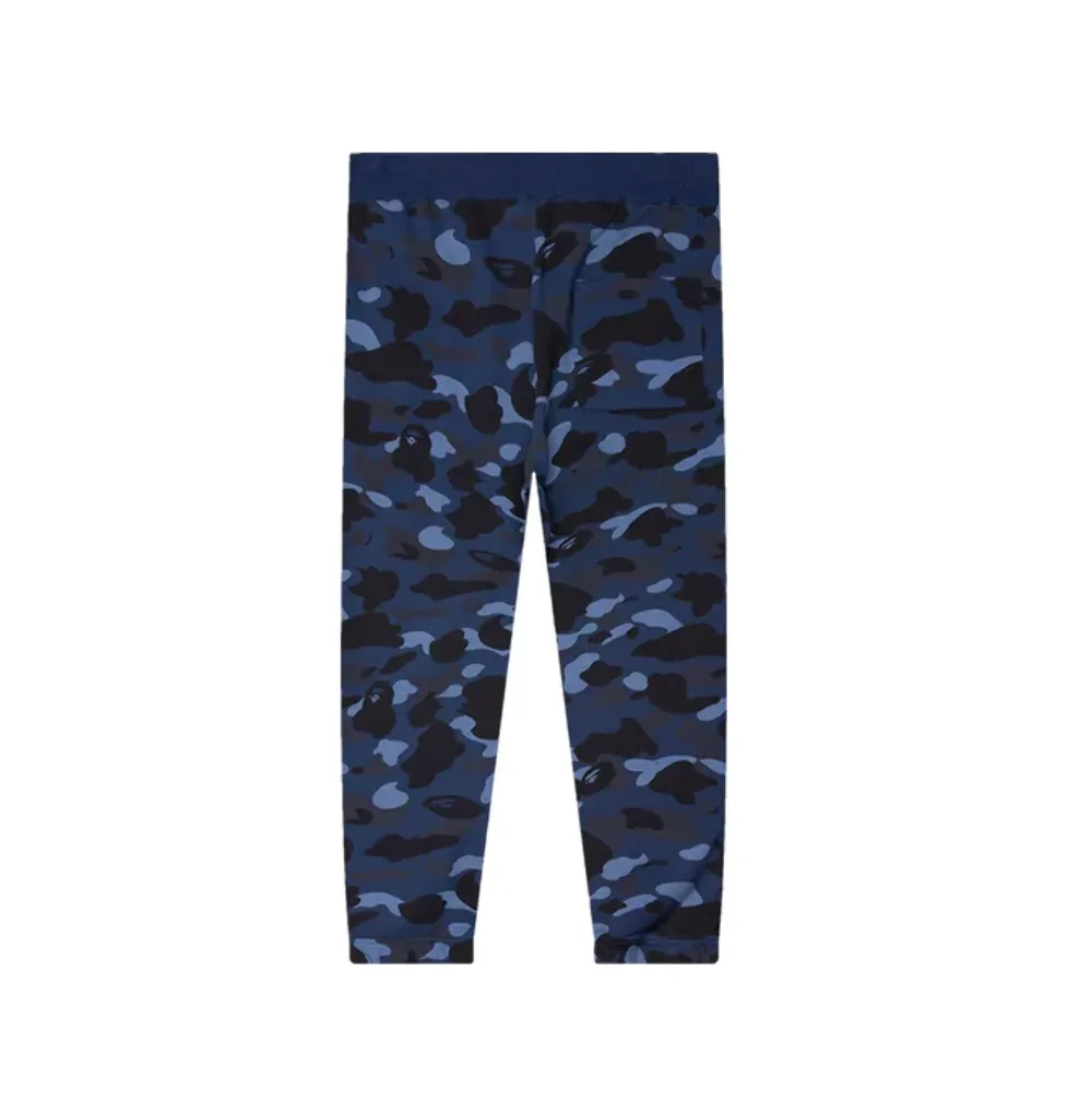 Bape Color Camo Wide Fit Sweatpants Navy 001PTJ301011MNVY