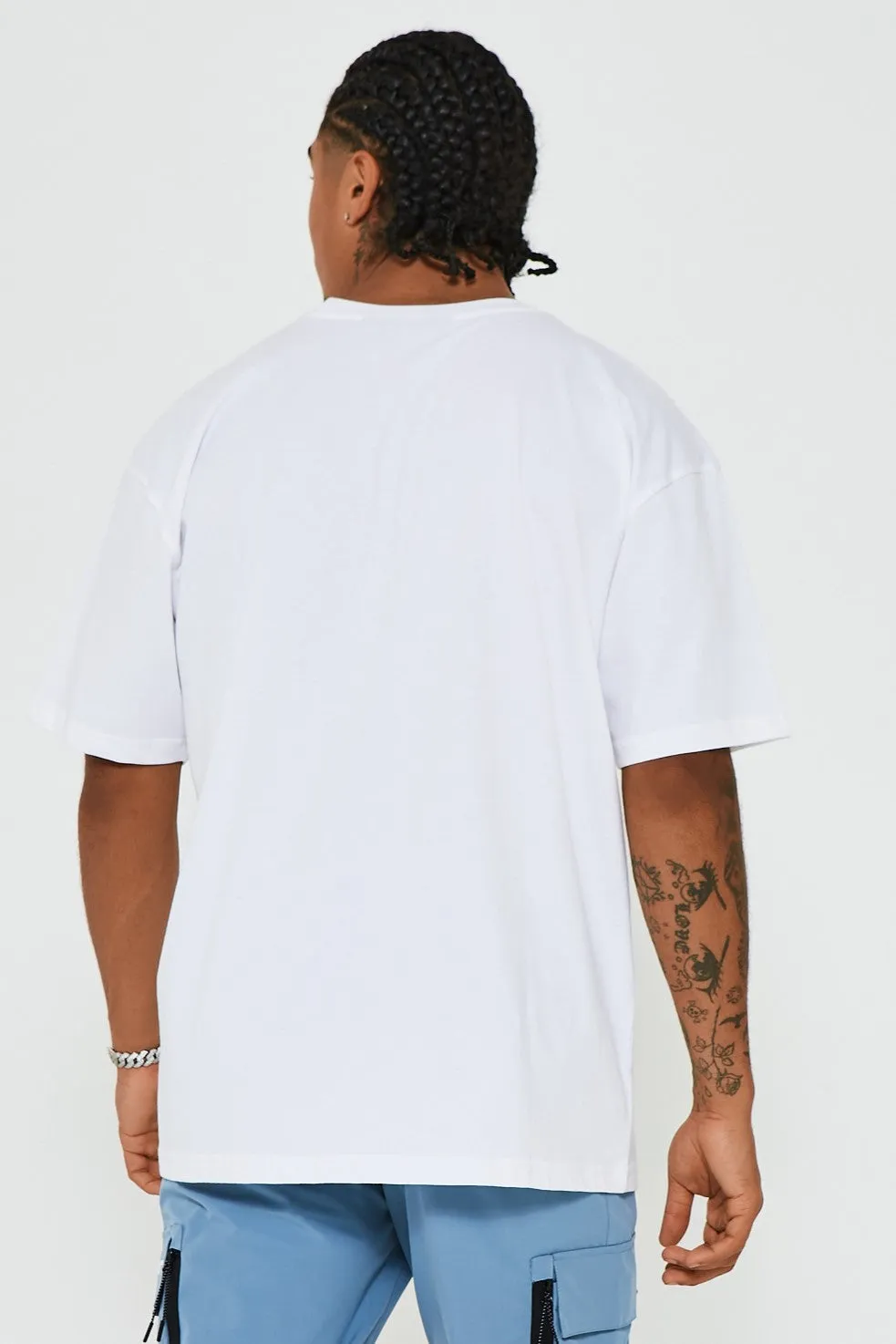 Bartley Oversized Cotton T-Shirt - White