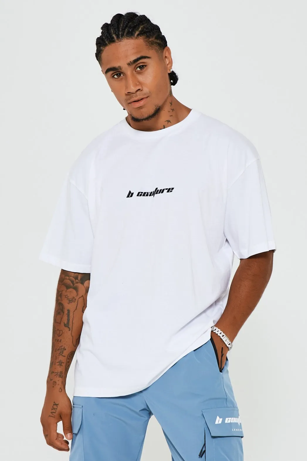 Bartley Oversized Cotton T-Shirt - White