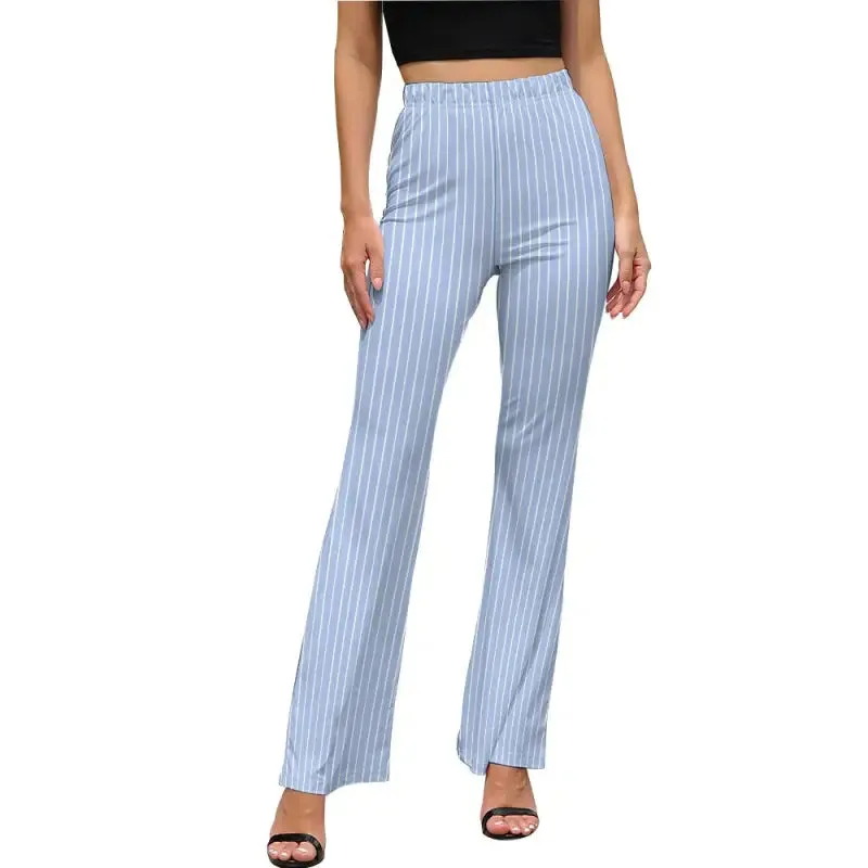Become a Vertical Stripe Visionary in Blue Striped Pants