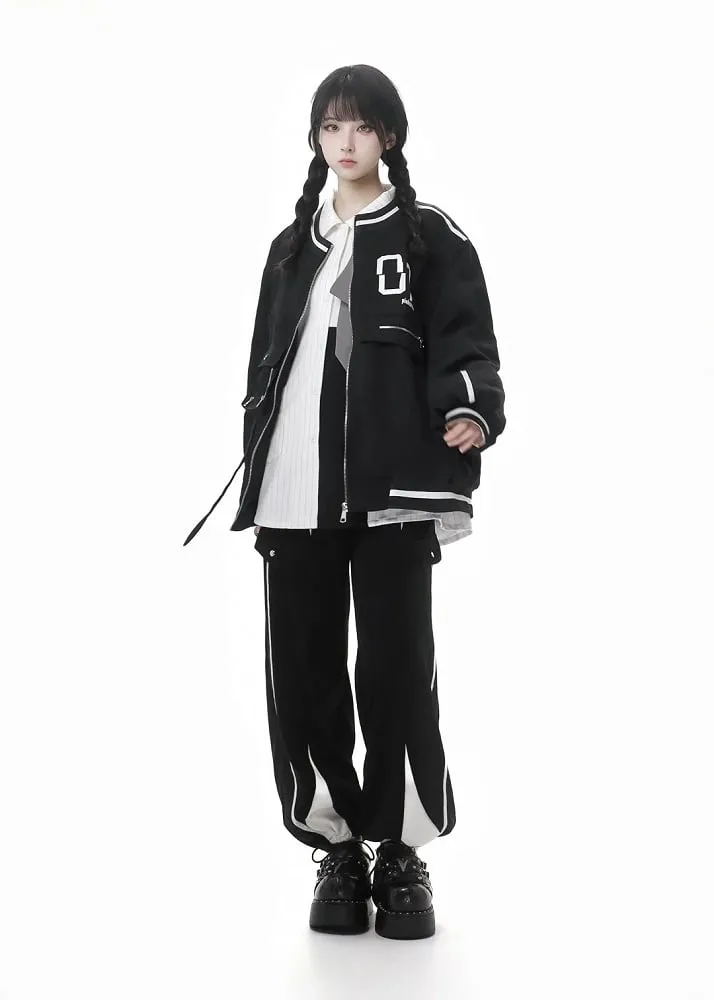 Black Elastic Cuff Sweat Pants
