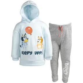 Bluey Fleece Hoodie and Pants Outfit Set