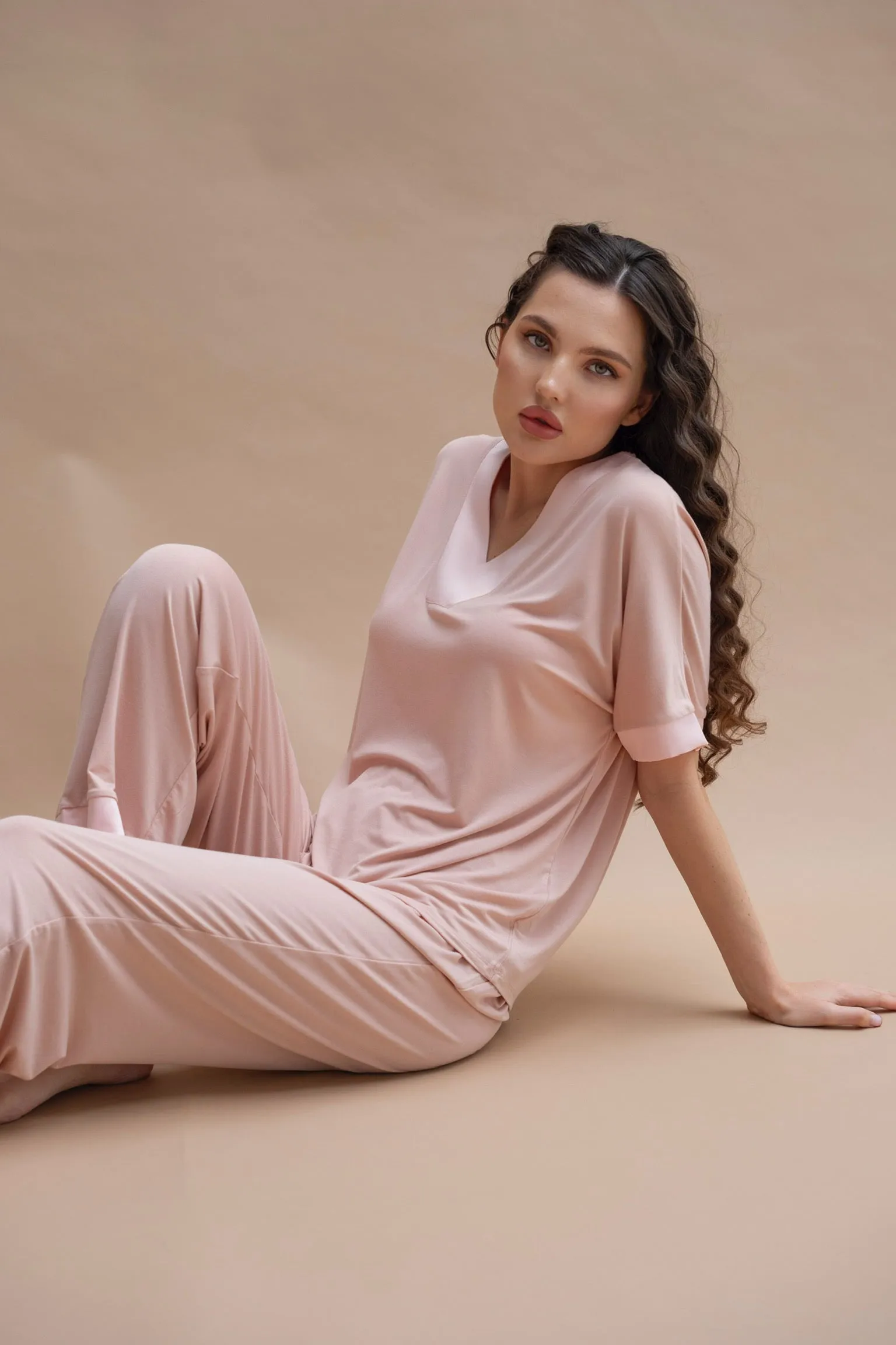 Breeze Pajama set in Dusty Pink