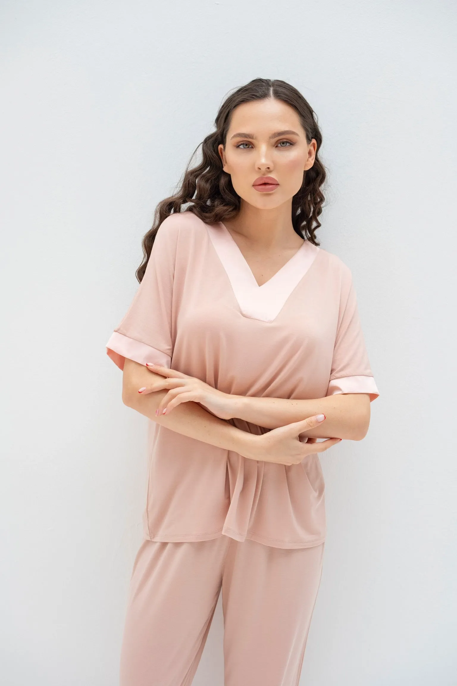 Breeze Pajama set in Dusty Pink