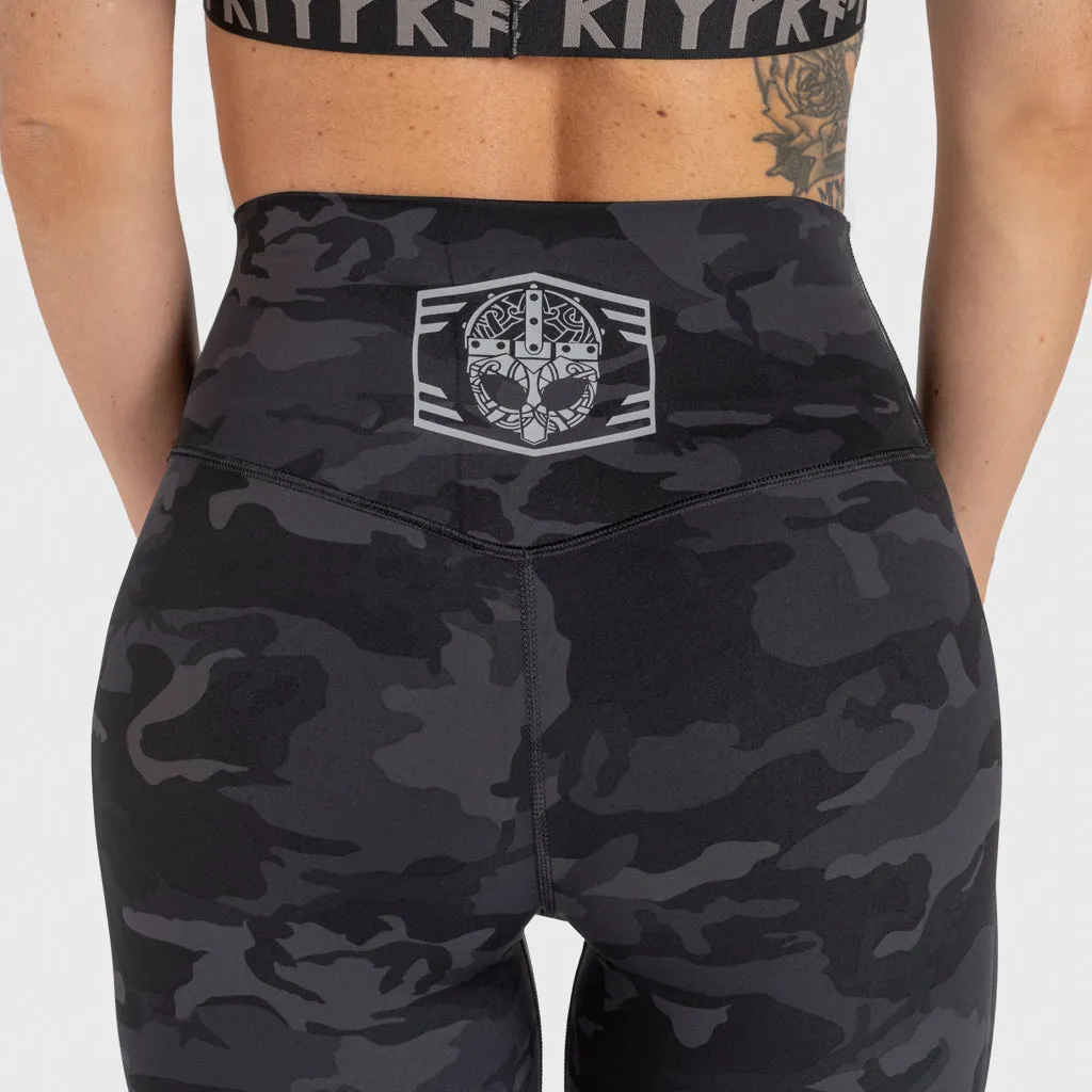 Camo Leggings, Black