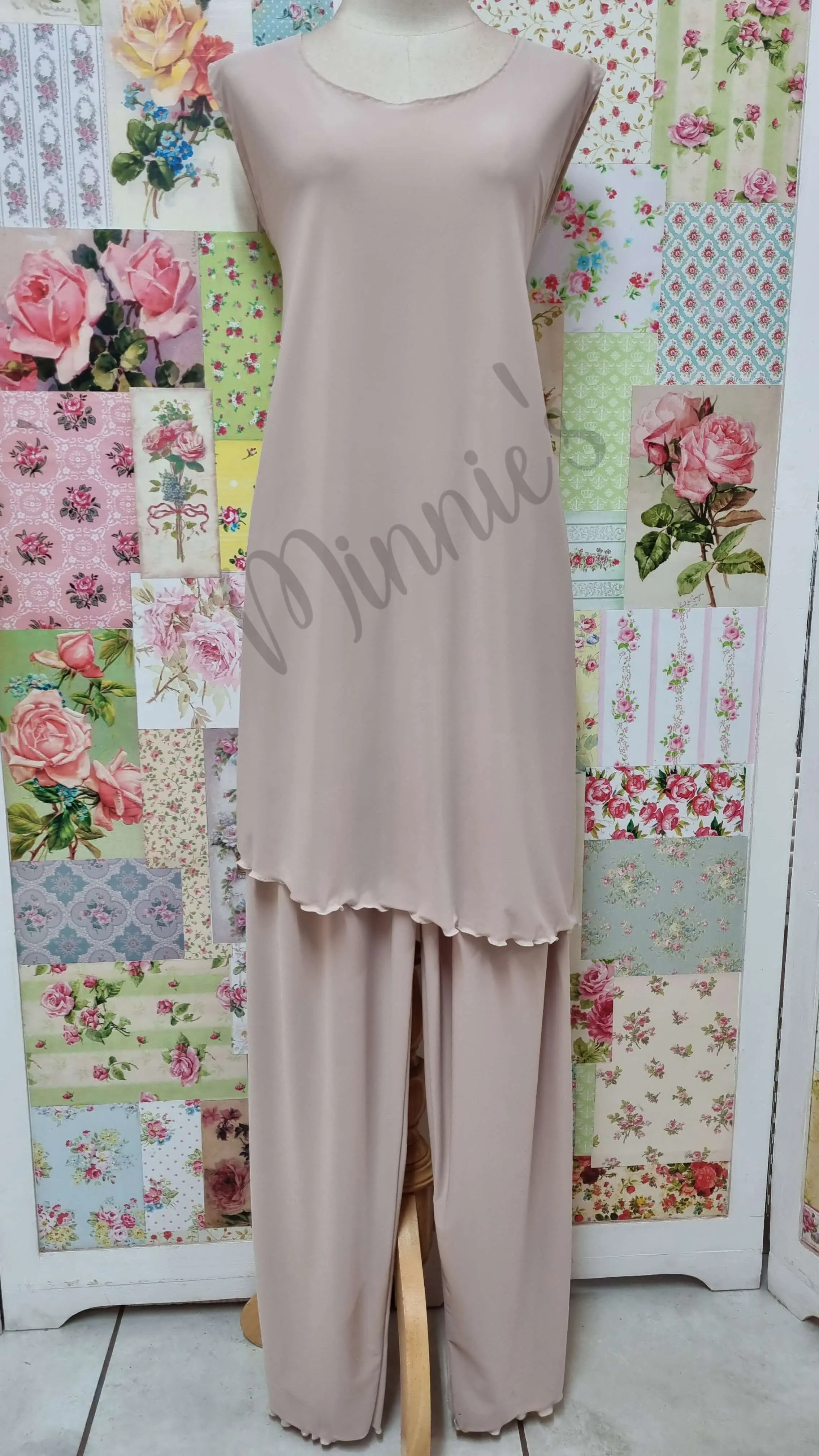 Champagne 3-Piece Pants Set LR0143