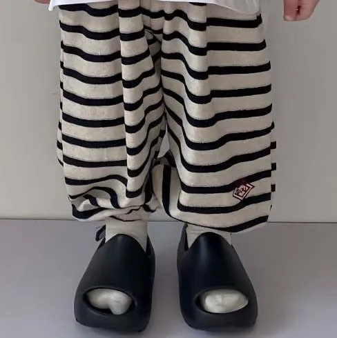 Children's Sets Spring Autumn Kids Sweater Striped Pants For Boys Girls' Sweater Korean Children's Loose Pullover Sweater