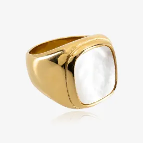 Chunky Pearl Shell Ring