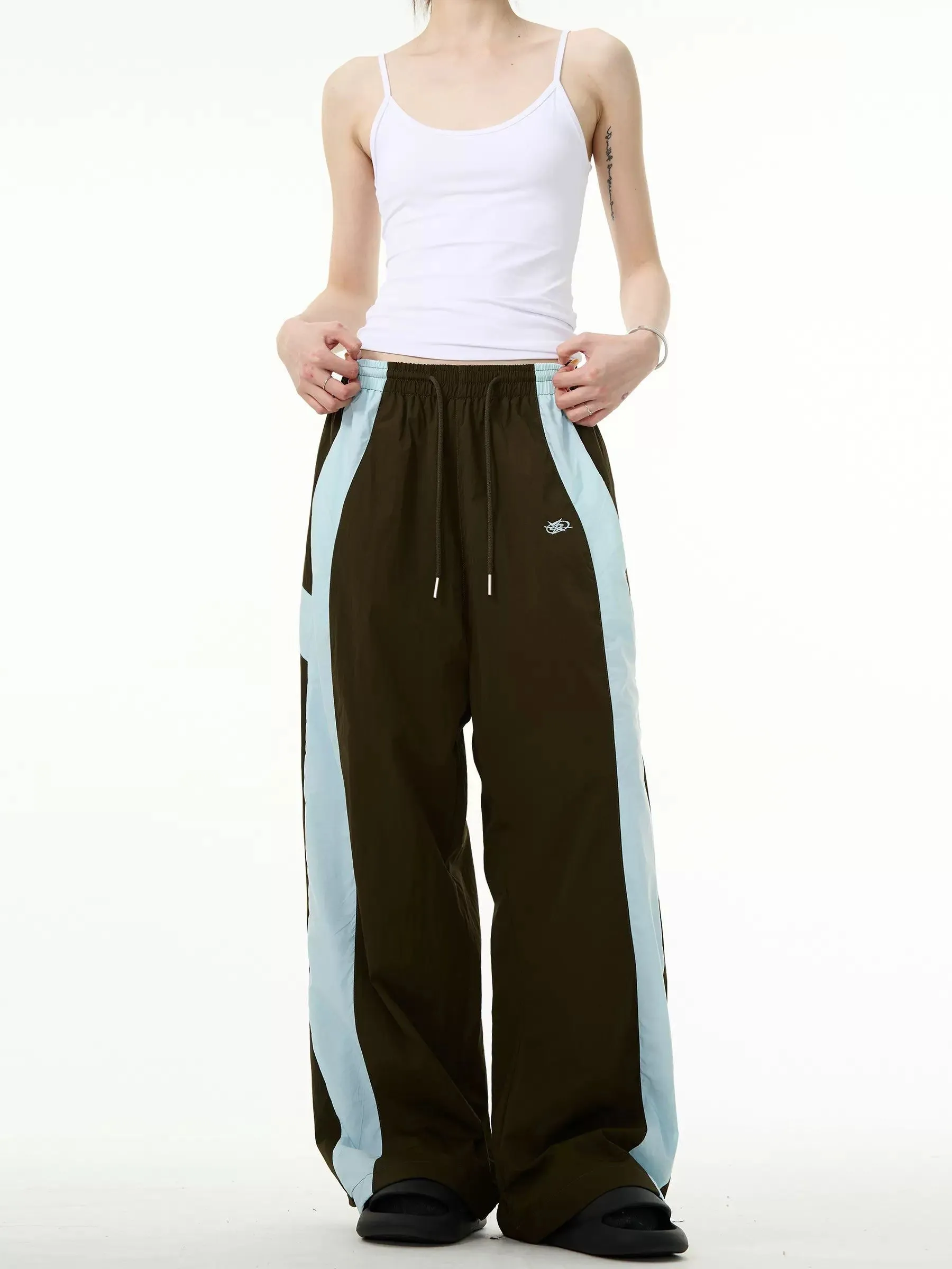Contrast Bar Line Sweatpants