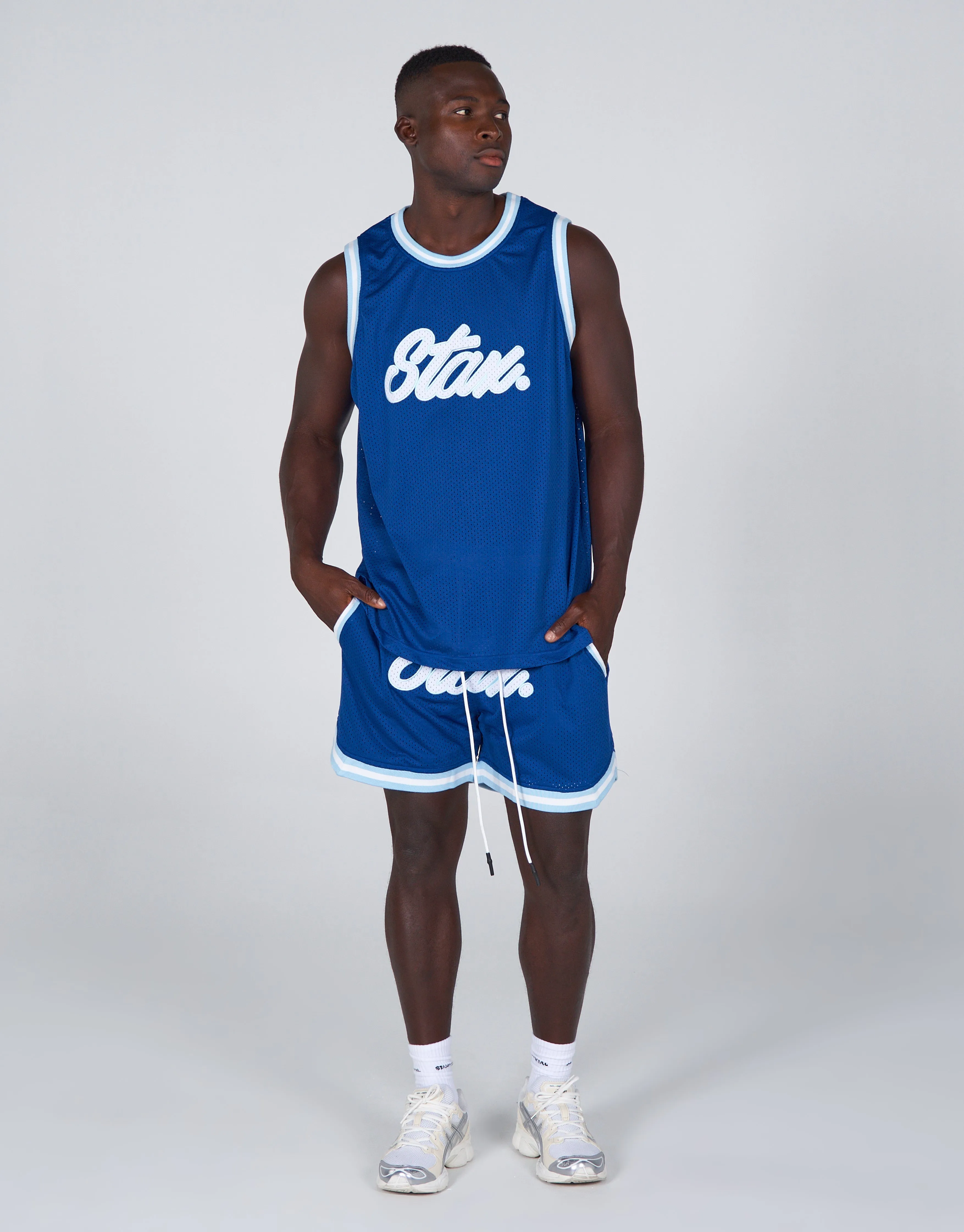 Court Drip Basketball Singlet - Duke