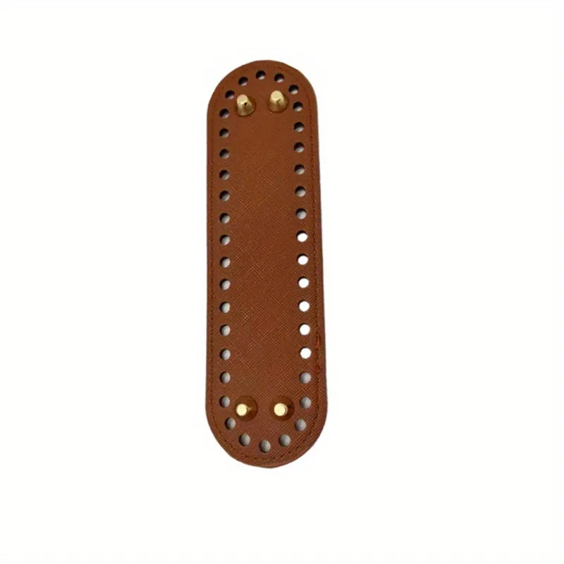 Creative Bag Bottom With Holes, Wear-Resistant PU Leather Handmade Bag Bottom For Girls Women, DIY Accessories