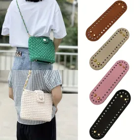 Creative Bag Bottom With Holes, Wear-Resistant PU Leather Handmade Bag Bottom For Girls Women, DIY Accessories