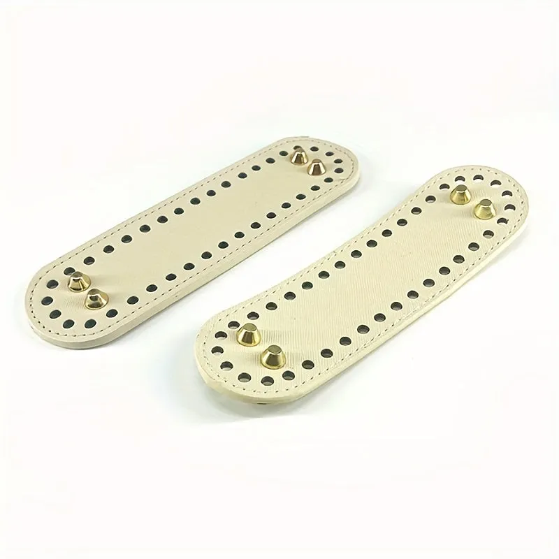 Creative Bag Bottom With Holes, Wear-Resistant PU Leather Handmade Bag Bottom For Girls Women, DIY Accessories