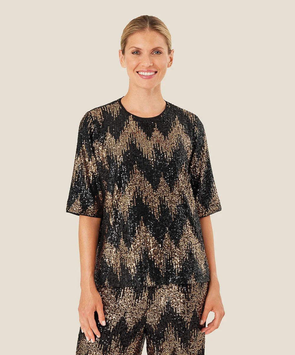 Daila Sequin Blouse