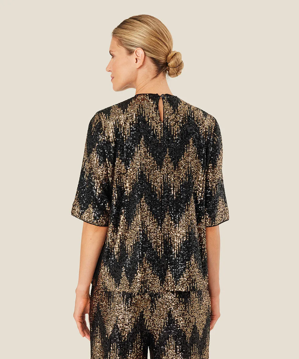 Daila Sequin Blouse