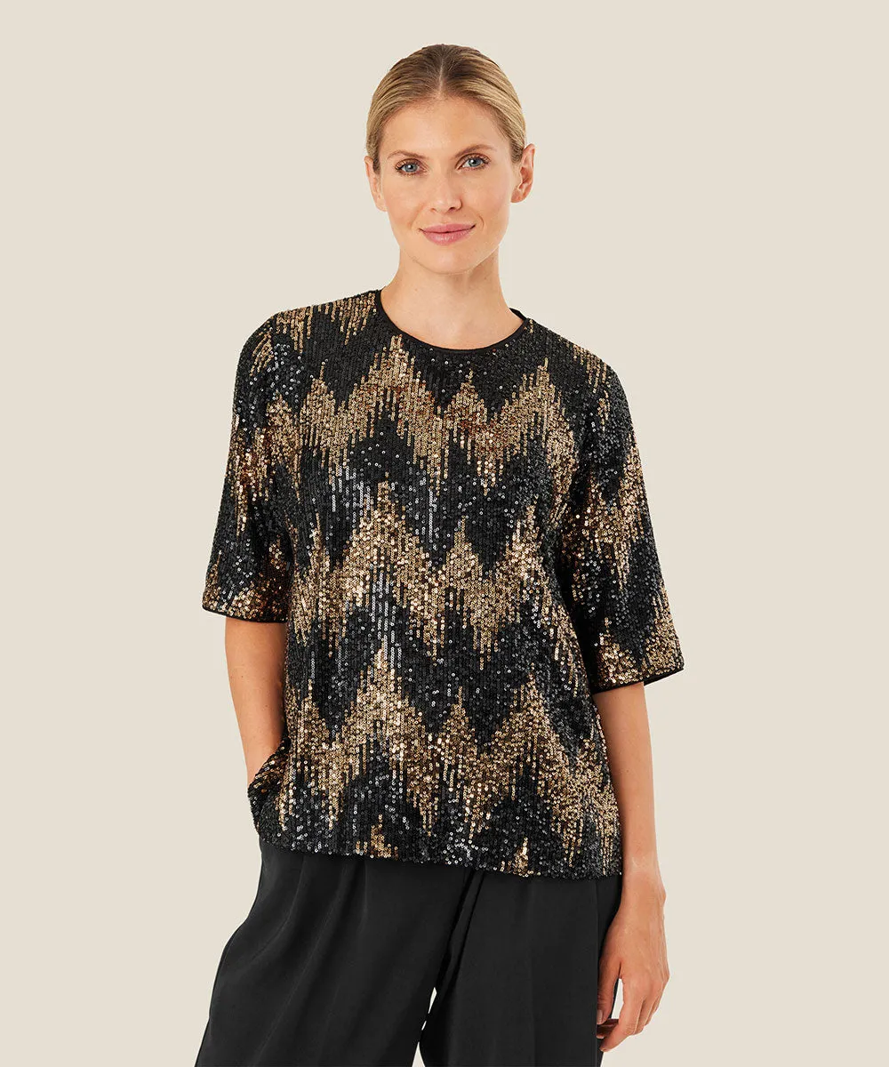 Daila Sequin Blouse