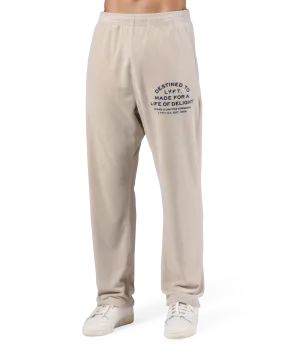 Delight Logo Pile Pants - Ivory
