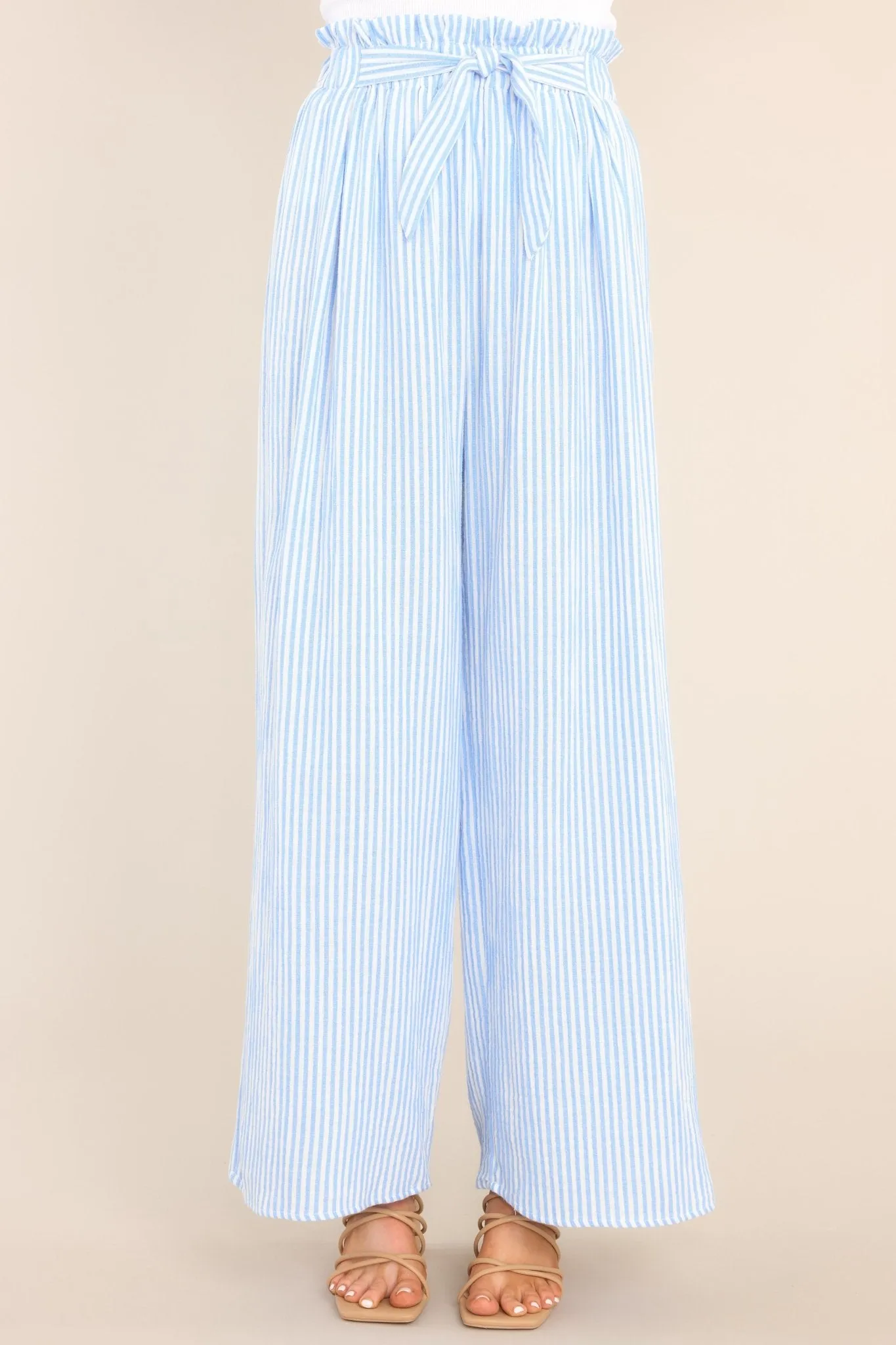 Don’t Call it a Comeback Blue & White Striped Pants