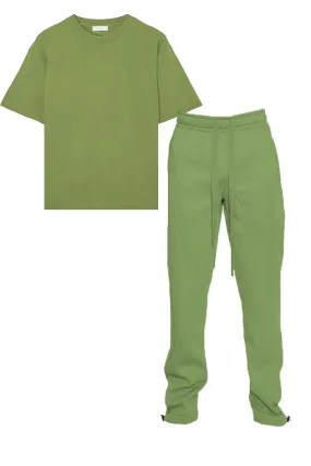 DROP SHOULDER AND ANKLE TOGGLE SWEAT SET