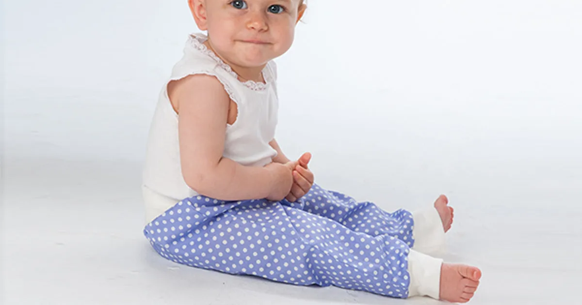 Easy Baby and Children pants sewing pattern for toddler boys   girls. Sweatpants, yoga harem pants with ribbing BREK by Patternforkids
