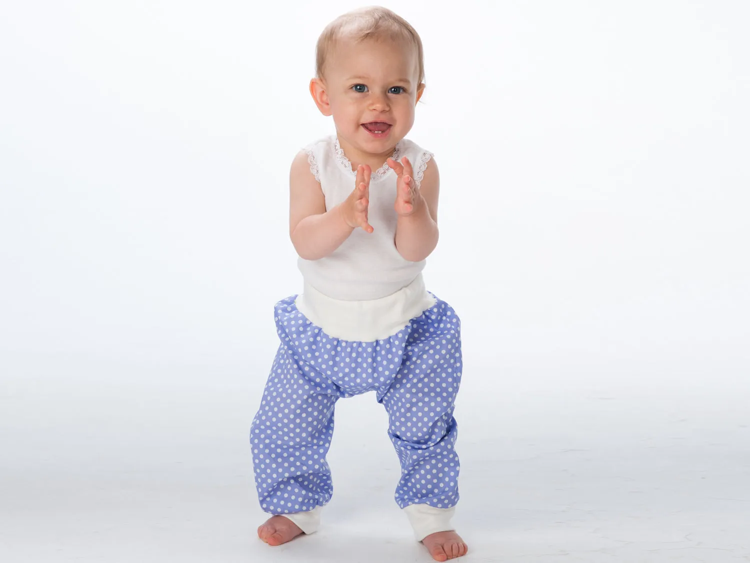 Easy Baby and Children pants sewing pattern for toddler boys   girls. Sweatpants, yoga harem pants with ribbing BREK by Patternforkids
