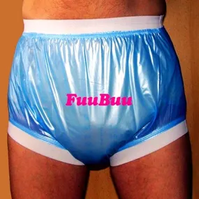 Elderly Incontinence Reusable Waterproof Elastic Adult Diapers (Blue)