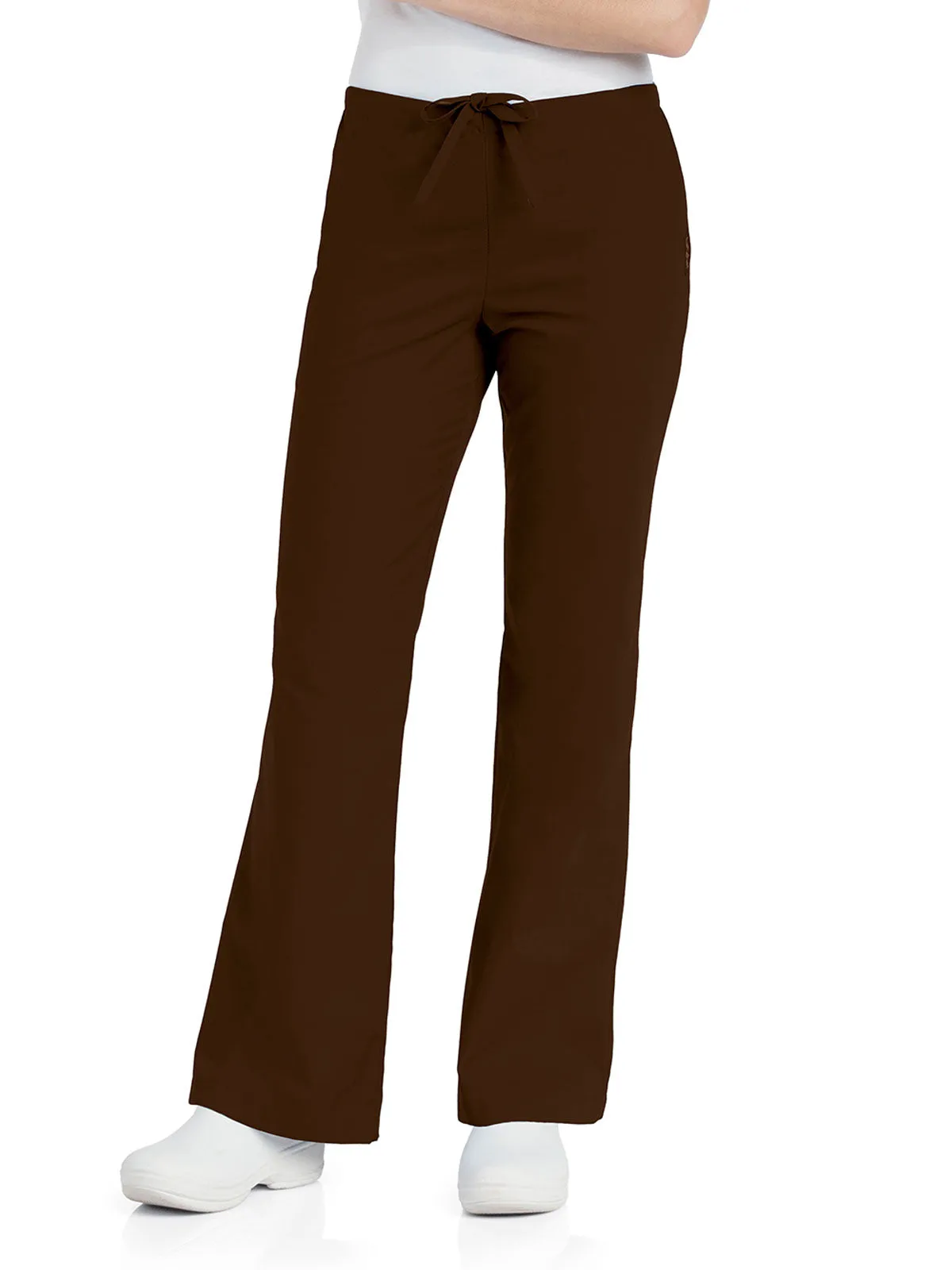 Essentials - Women's Natural Fit Flare Leg Scrub Pants [2]